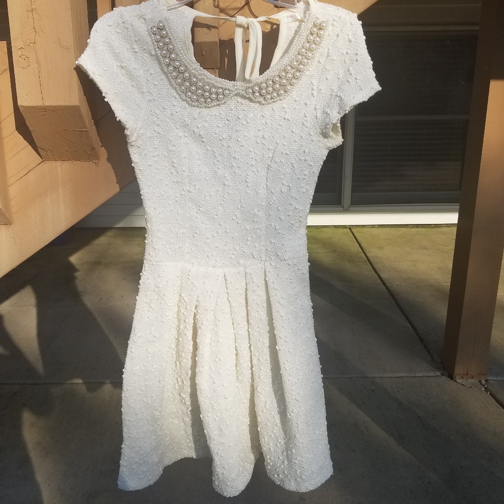Beautiful cream colored formal dress